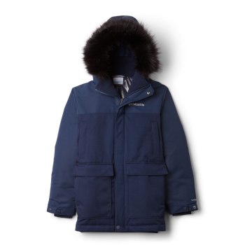 Columbia Boundary Bay Down Parka, Chamarras Azul Marino Para Niño | 075938-GXT